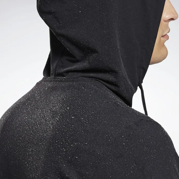 Jackets Mens Reebok Performance Zip Up Hoodie Black