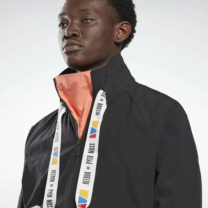 Jackets MensWomens Reebok By Pyer Moss Pullover Windbreaker Black