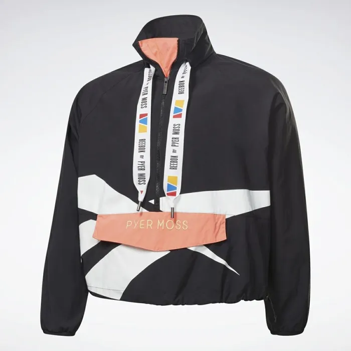 Jackets MensWomens Reebok By Pyer Moss Pullover Windbreaker Black