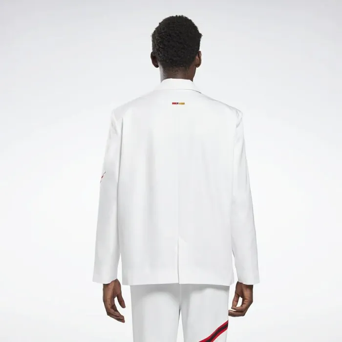 Jackets MensWomens Reebok By Pyer Moss Wrap Blazer White