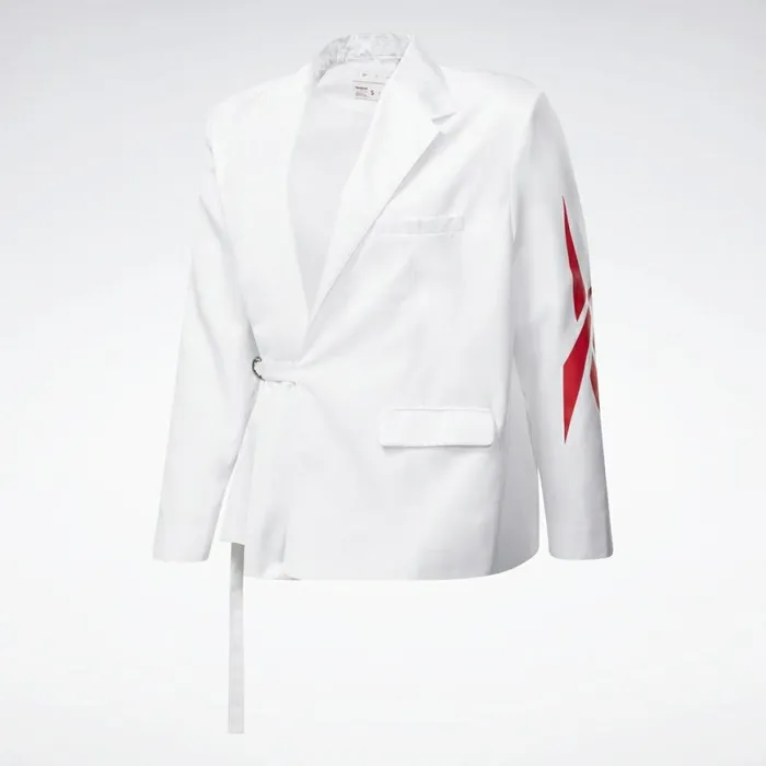 Jackets MensWomens Reebok By Pyer Moss Wrap Blazer White