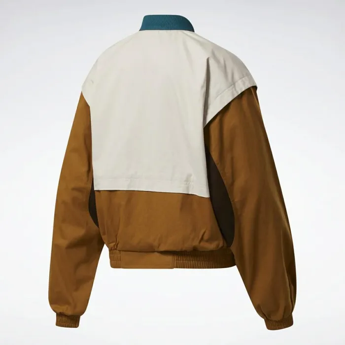 Jackets Womens Reebok Classics Archive ZipUp Jacket Sepia