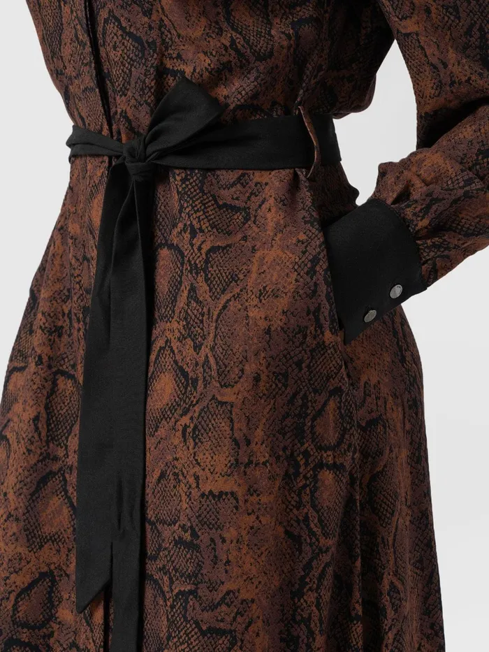 Jacqueline Shirt Dress 8211 Brown Snake Brown Snake Women Saint And Sofia Dresses