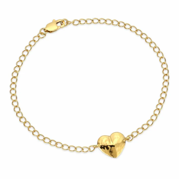 Jane Knig Gold Bracelets Women Bruised Heart Bracelet
