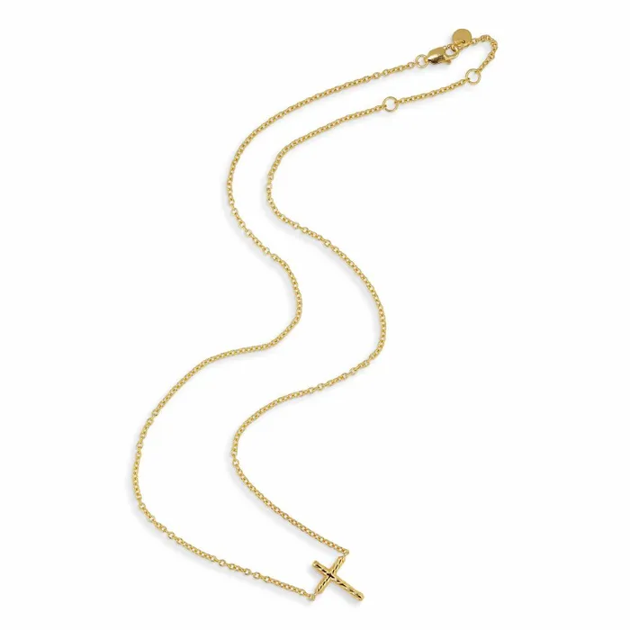 Jane Knig Gold Necklaces Women Cross Necklace 44CM