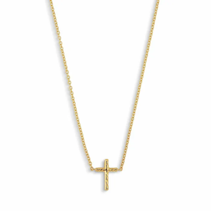 Jane Knig Gold Necklaces Women Cross Necklace 44CM