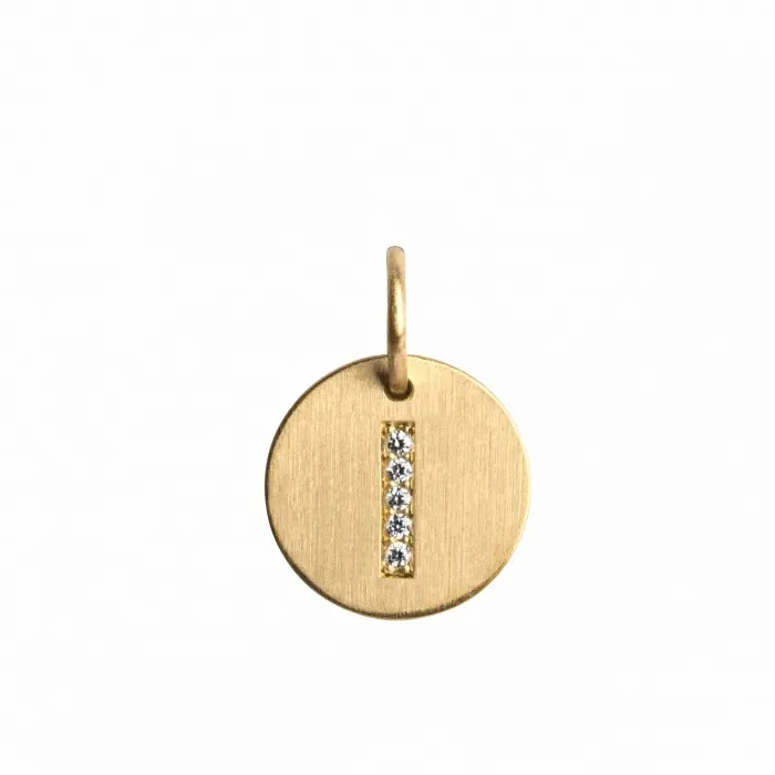 Jane Knig Gold Pendants Women Lovetag Pendant With Diamonds I