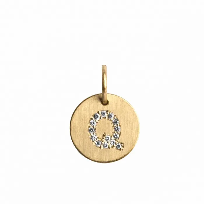 Jane Knig Gold Pendants Women Lovetag Pendant With Diamonds Q