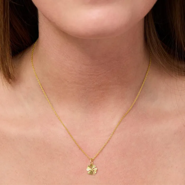 Jane Knig Gold Pendants Women Reflection Clover Pendant