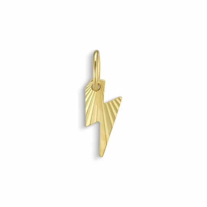 Jane Knig Gold Pendants Women Reflection Lightning Bolt Pendant