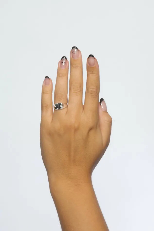 Jane Knig Silver Rings Women Iced Signet Ring