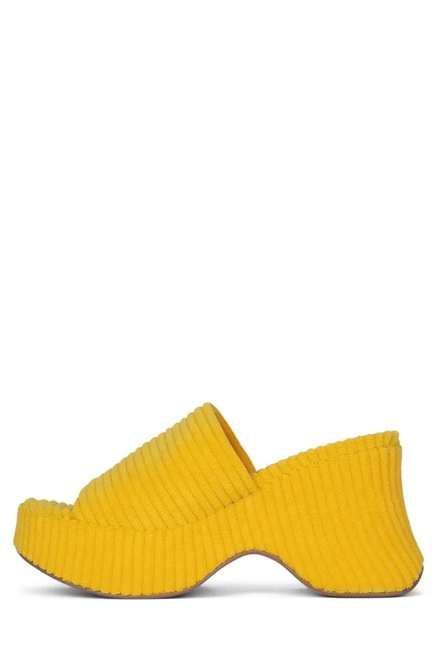 Jeffrey Campbell 6TEEN2 Pink Stripe Terrycloth Women Sandal
