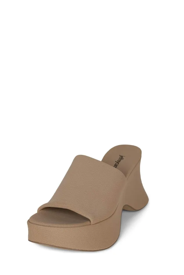 Jeffrey Campbell 6TEEN2 Pink Stripe Terrycloth Women Sandal