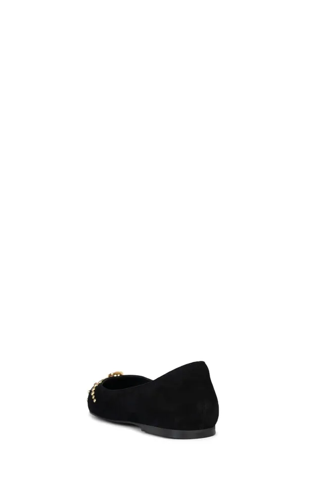 Jeffrey Campbell APPEALING Red Suede Gold Women Ballet Flats