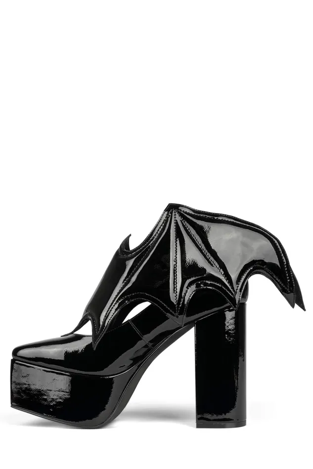 Jeffrey Campbell BATTYB Black Patent Women Pump