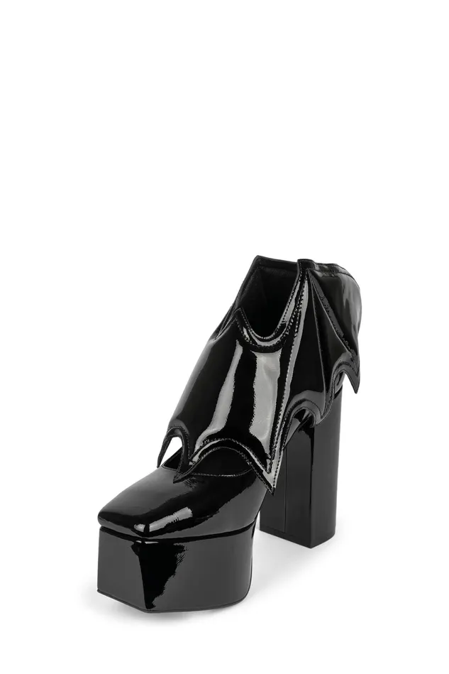 Jeffrey Campbell BATTYB Black Patent Women Pump