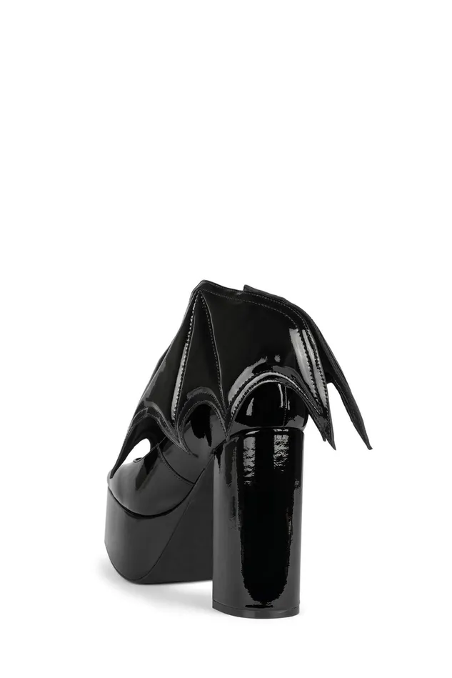 Jeffrey Campbell BATTYB Black Patent Women Pump