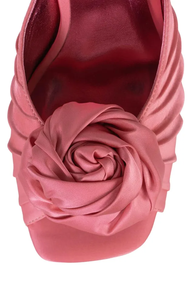 Jeffrey Campbell BLOSSOMED Pink Satin Pink Women Pump