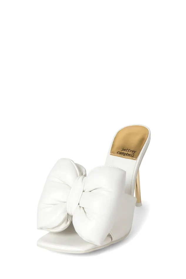 Jeffrey Campbell BOWDOWN White Gold Women Heel