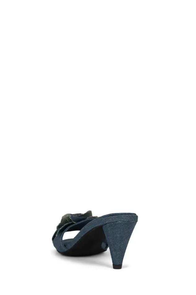 Jeffrey Campbell BUDDING Blue Denim Women Heel