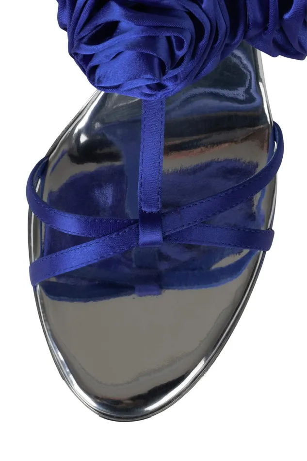 Jeffrey Campbell CAMELLIA Blue Silver Women Heel
