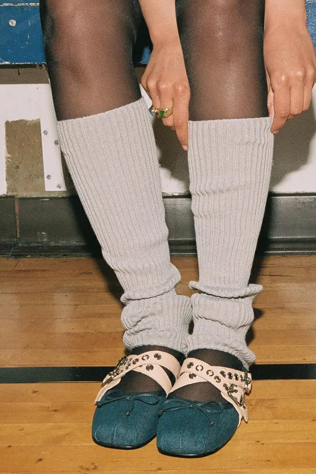 Jeffrey Campbell CHOREO Natural Satin Black Women Ballet Flats