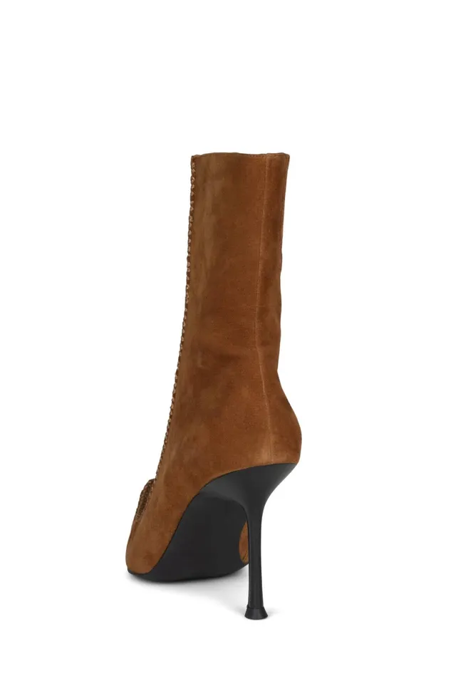Jeffrey Campbell CREEPIN Tan Suede Women Ankle To Mid