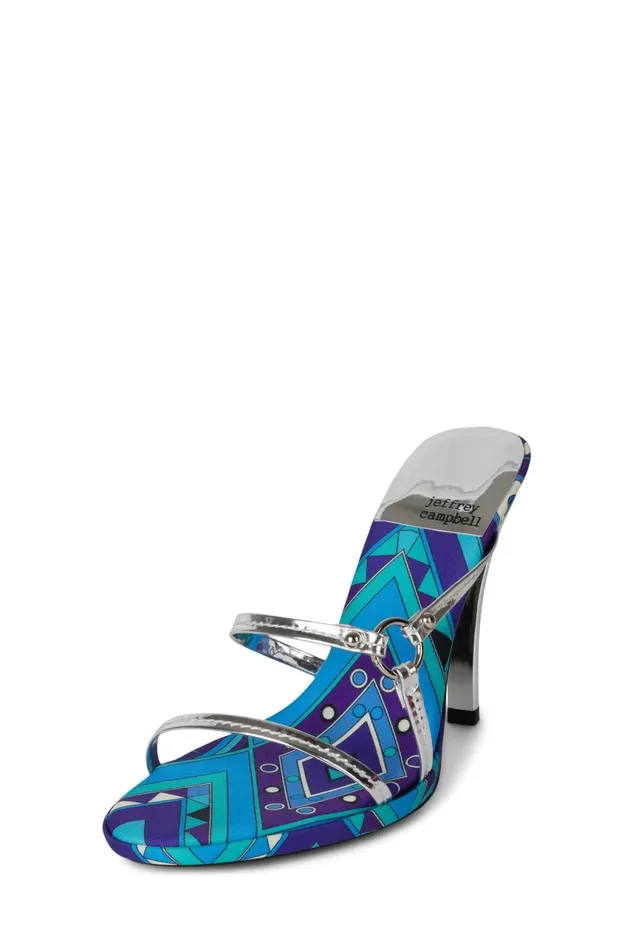 Jeffrey Campbell CURIOSITY Green Multi Green Women Heel