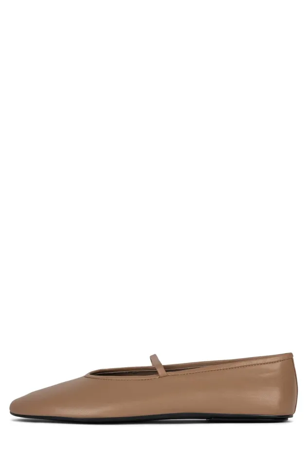 Jeffrey Campbell DANCERINA Dark Beige Women Ballet Flats
