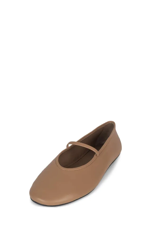 Jeffrey Campbell DANCERINA Dark Beige Women Ballet Flats