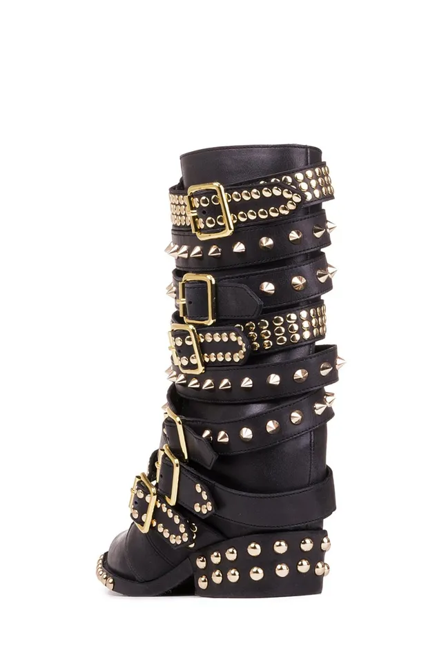 Jeffrey Campbell DRACOSTUD White Silver Women Ankle To Mid