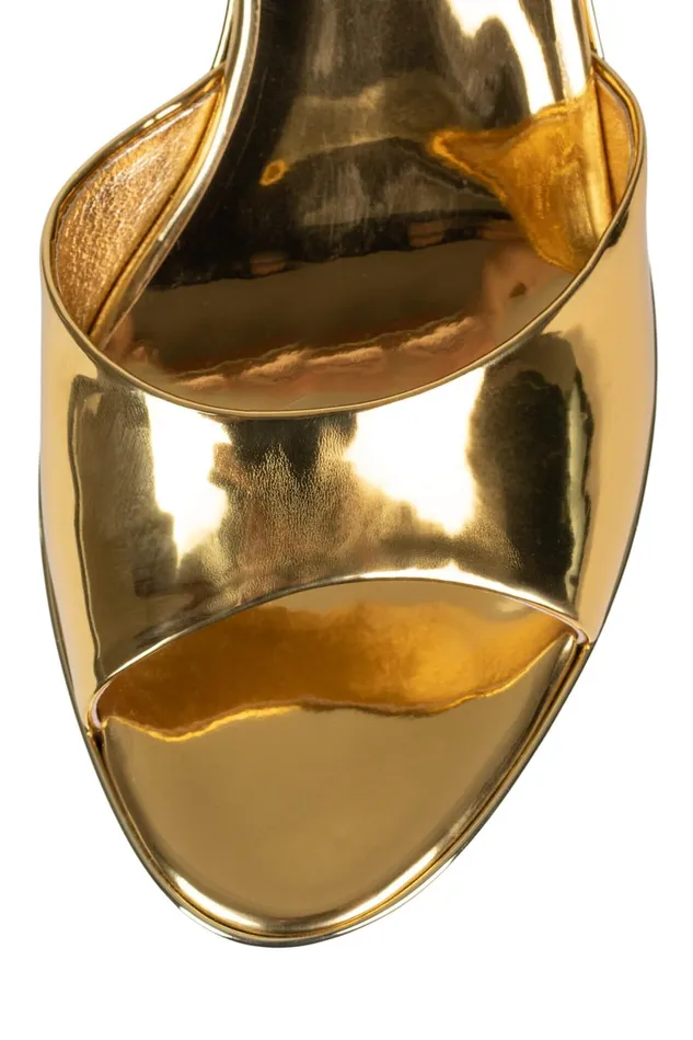 Jeffrey Campbell DREAMON Gold Patent Women Sandal