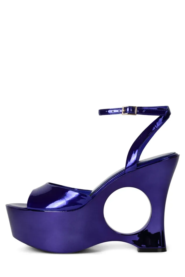 Jeffrey Campbell DREAMON Gold Patent Women Sandal