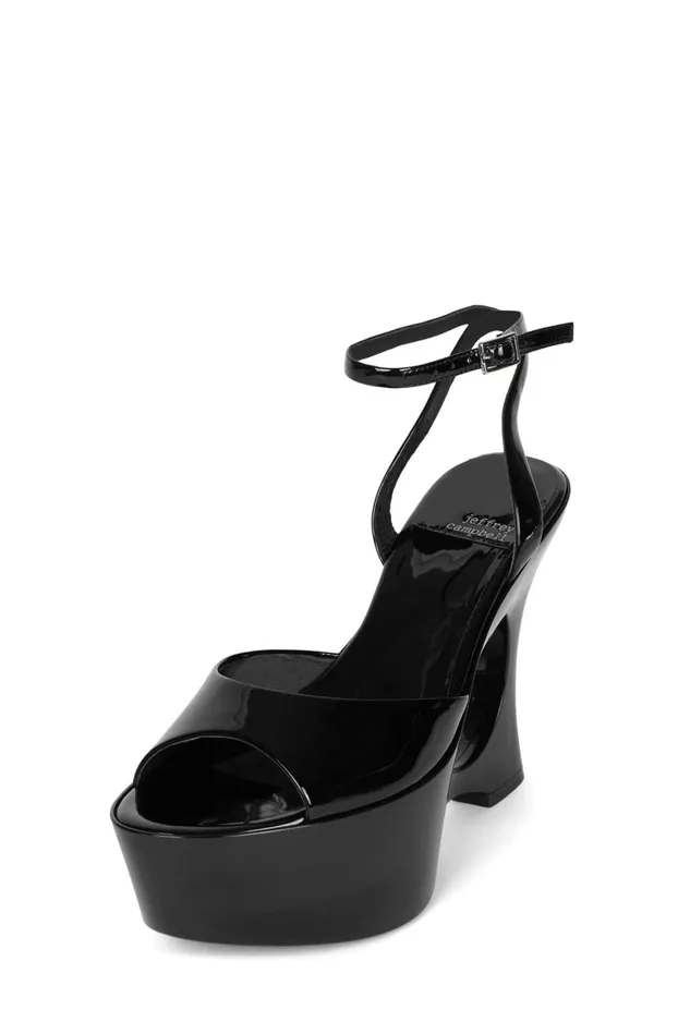 Jeffrey Campbell DREAMON Gold Patent Women Sandal