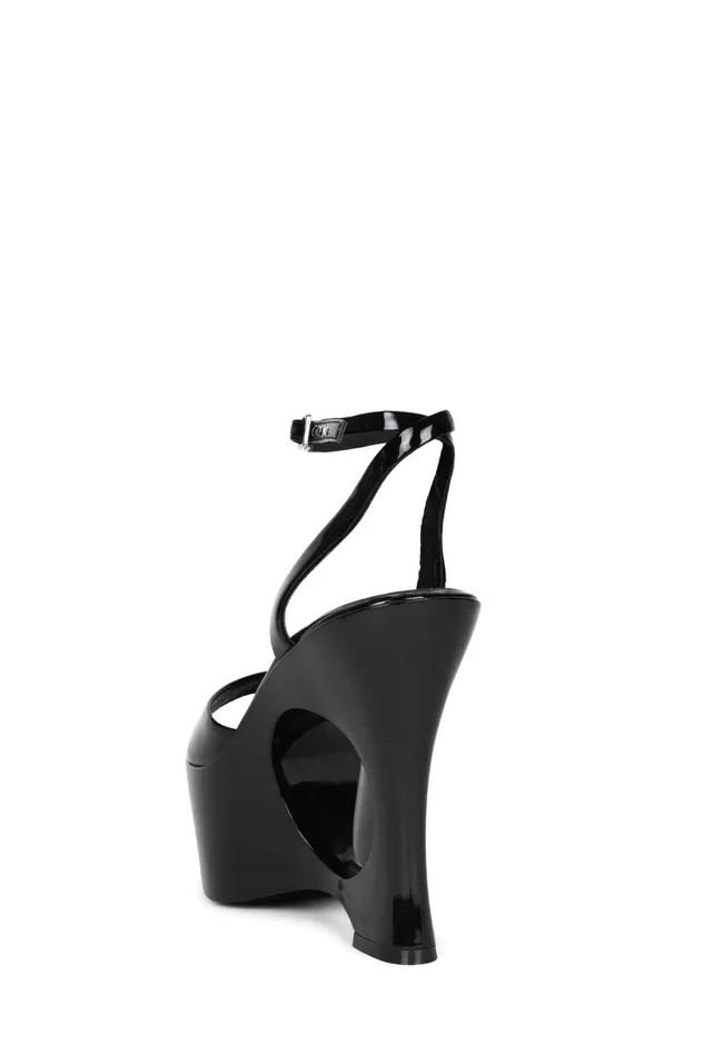 Jeffrey Campbell DREAMON Gold Patent Women Sandal