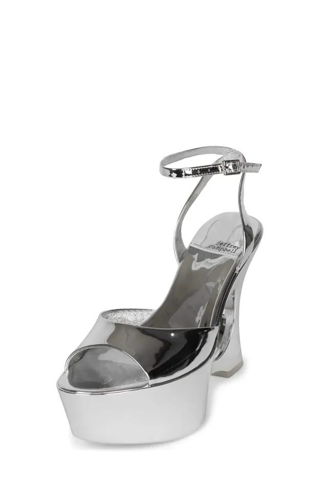 Jeffrey Campbell DREAMON Gold Patent Women Sandal