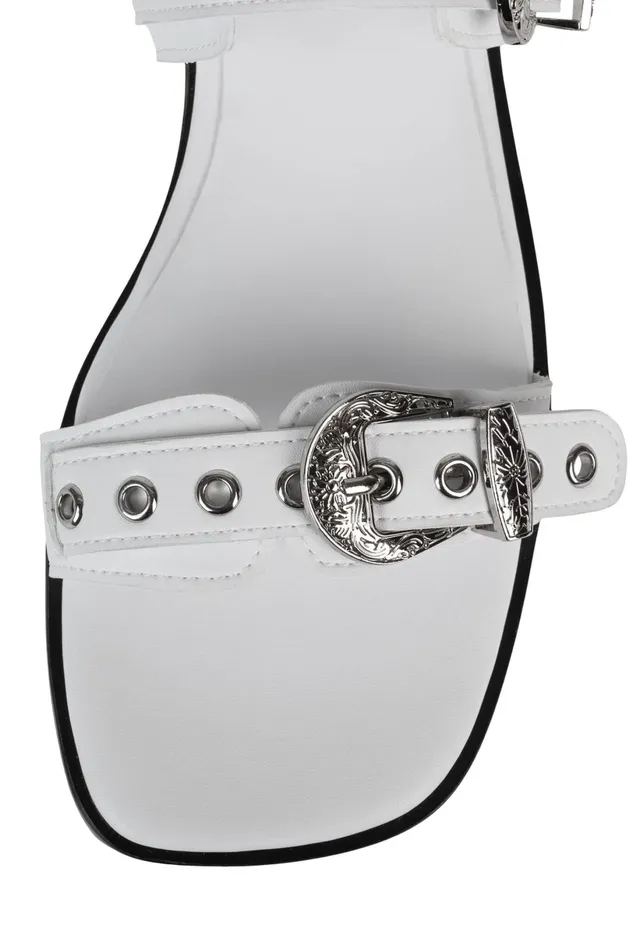 Jeffrey Campbell ECLECTA White Silver Women Flat