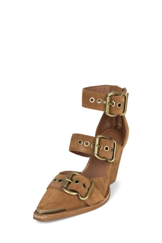 Jeffrey Campbell EMILIA Tan Suede Women Pump