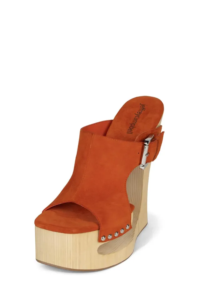 Jeffrey Campbell ETHEREAL Mustard Suede Women Sandal