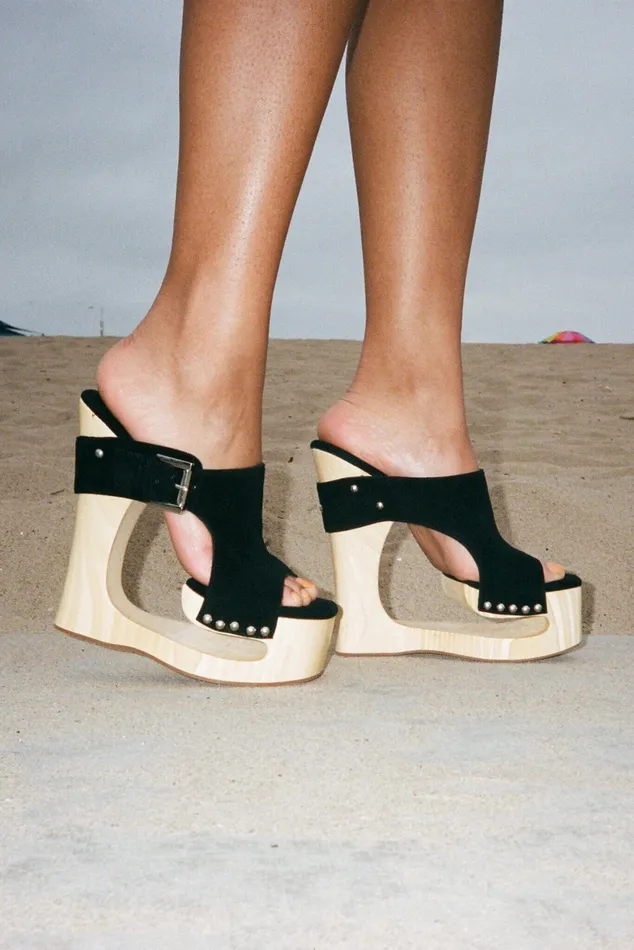 Jeffrey Campbell ETHEREAL Mustard Suede Women Sandal