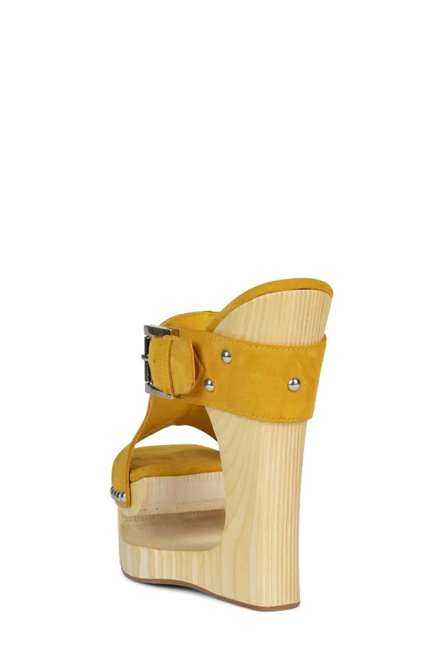 Jeffrey Campbell ETHEREAL Mustard Suede Women Sandal