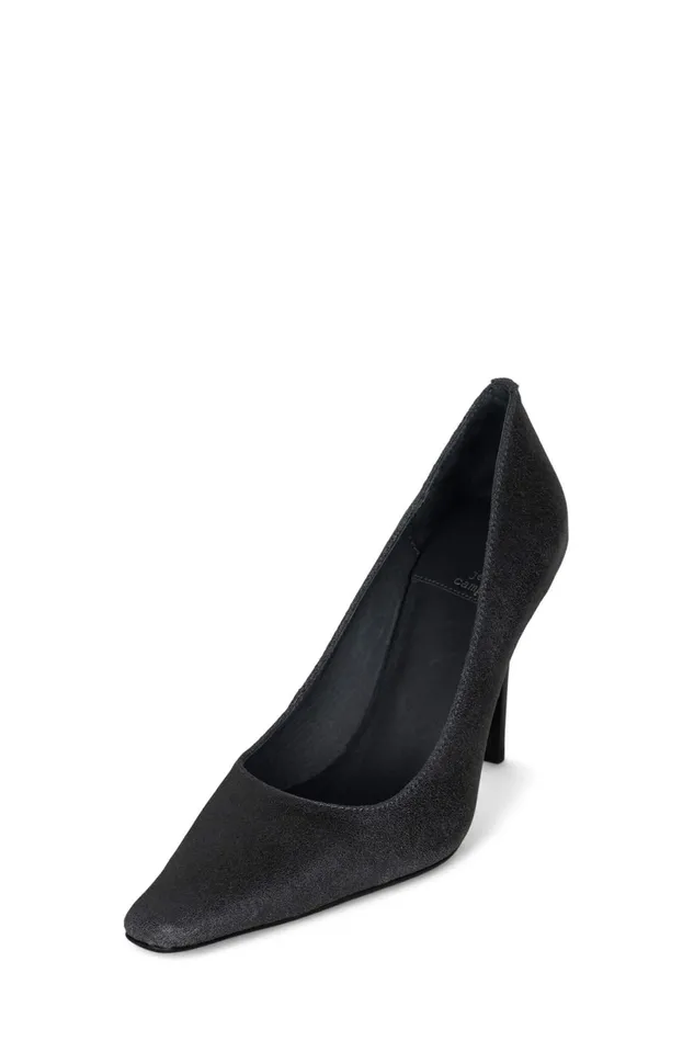 Jeffrey Campbell EVELIE Black Distressed Women Pump