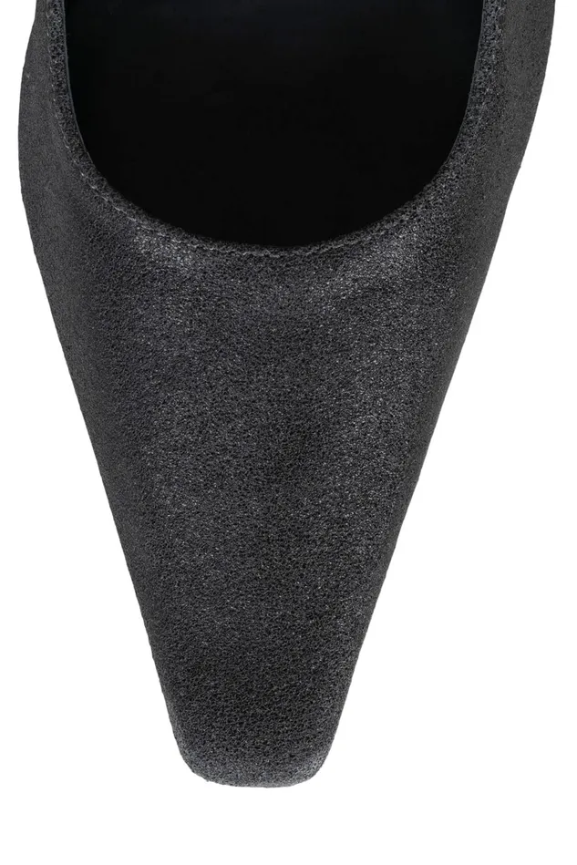 Jeffrey Campbell EVELIE Black Distressed Women Pump