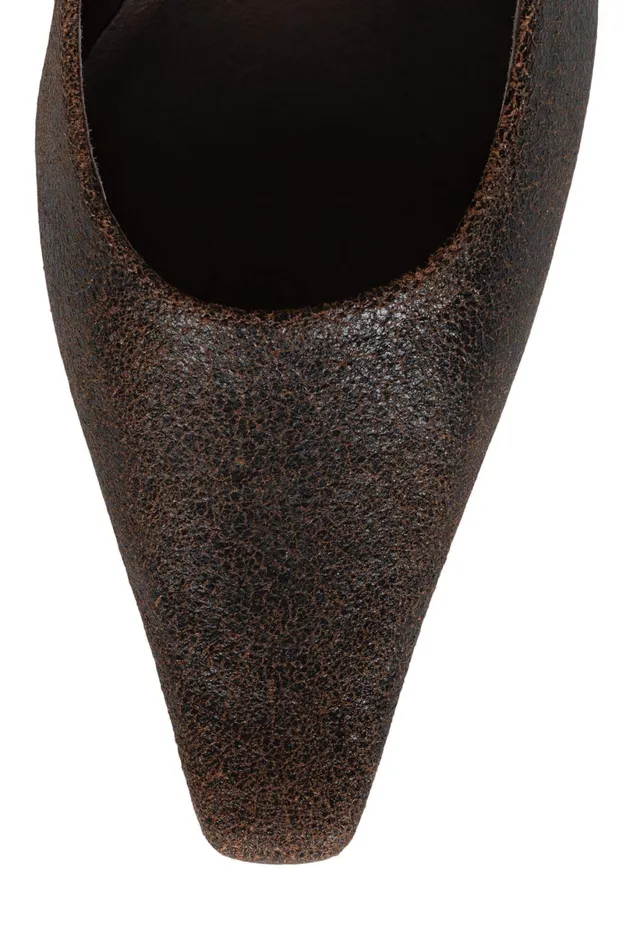 Jeffrey Campbell EVELIE Black Distressed Women Pump