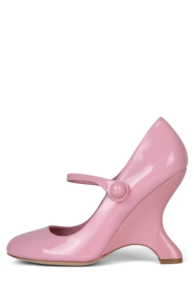 Jeffrey Campbell FABLE Pink Patent Women Pump