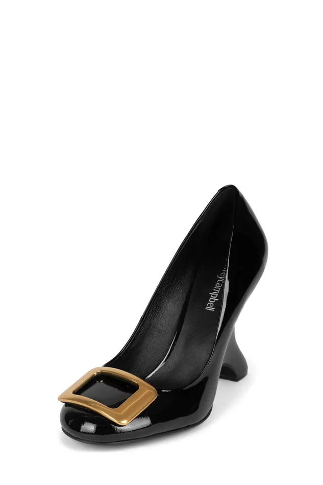 Jeffrey Campbell FALSETTO Pink Patent Silver Women Pump