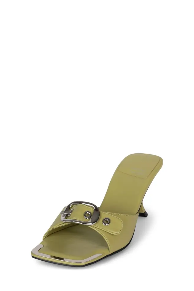 Jeffrey Campbell FASTENUP Red Silver Women Heel