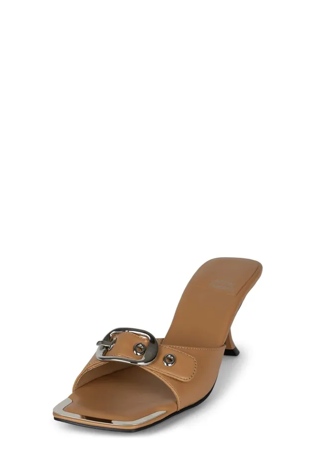 Jeffrey Campbell FASTENUP Red Silver Women Heel