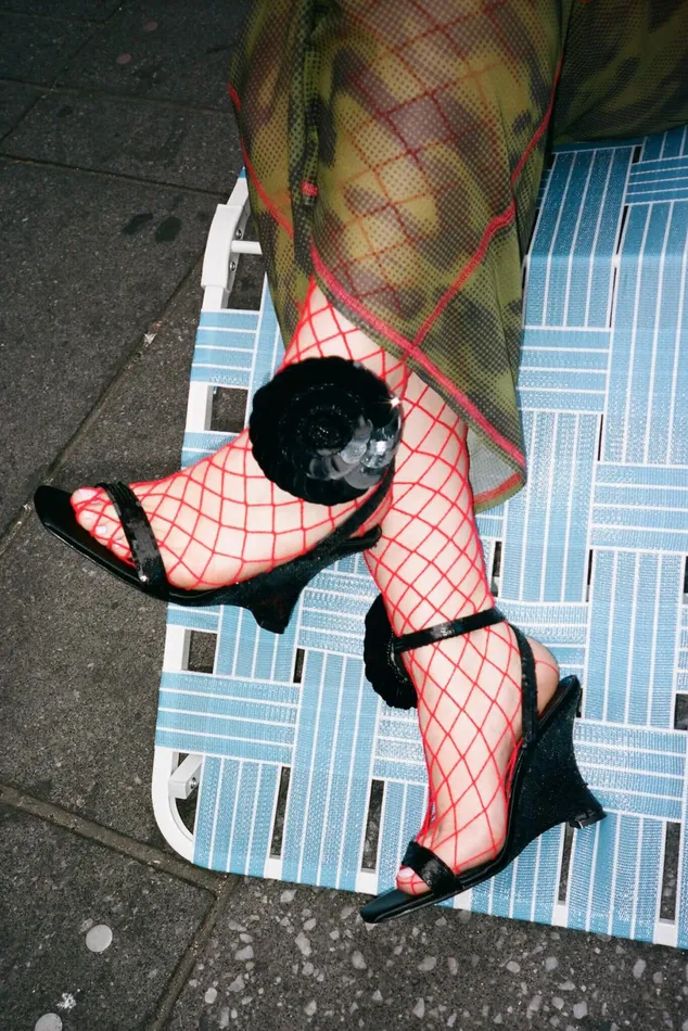 Jeffrey Campbell FLORALINE Black Sequins Women Heel