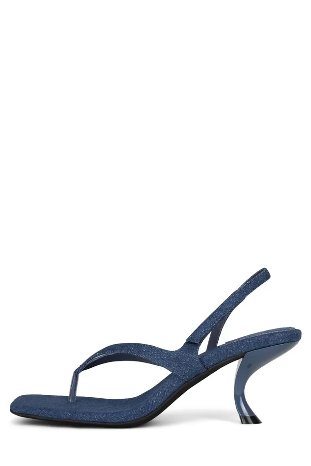 Jeffrey Campbell FUSEDNB Blue Denim Women Heel